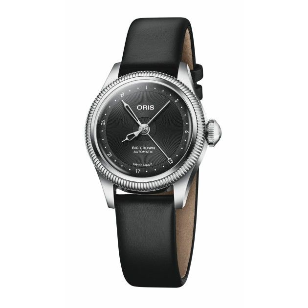 Oris 01 534 7804 4054-07 5 14 01 � Big Crown Pointer Date Autom�tico com Mostrador Preto e Bracelete